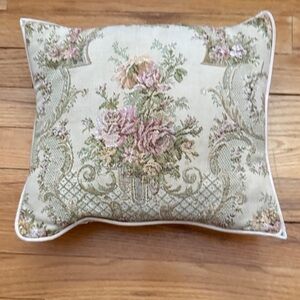 Floral Tapestry Throw Pillow